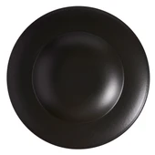 GÜRAL PORSELEN Reno 26 Cm Bone Makarna Tabağı - Bodrum Siyah thumbnail 1