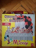 100 Parça Mickey Mause Konsept Doğum Günü Süsü - 1