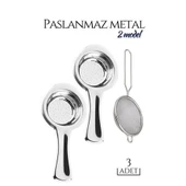 CEYLAN ADAM 3 lü Set Metal Çay Süzgeci Cabrera Design - 1