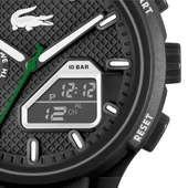 LACOSTE LAC2011365 SİYAH SİLİKON KORDON ANALOG/DİJİTAL ERKEK KOL SAATİ - 3