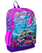 Coral High Kids Pembe Mor Kaplumbağa Desenli Okul Sırt Çantası 23756 thumbnail 1