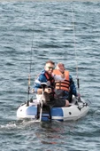 Oslo Fishing Team 2.40mt Mavi Beyaz Şişme Bot Haibo ET-54 Deniz-Göl Bot Seti - 3