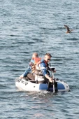 Oslo Fishing Team 2.40mt Mavi Beyaz Şişme Bot Haibo ET-54 Deniz-Göl Bot Seti - 2
