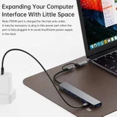 1 TO 7 USB Çoğaltıcı Çoklayıcı USB Type-C Hub Port Adaptör - 6