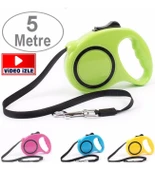 5 Metre Otomatik Makaralı Köpek Gezdirme Tasması Köpek Yürüyüş Aparatı Pup Style Yürütme Kayış - 1