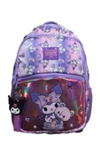 kuromi li  3 bölmeli ilk okul çantası mor thumbnail 1
