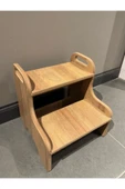 akçehome Mdf Basamak Tabure Çocuk Banyo Wc Lavabo Merdiven Yükseltici - 1