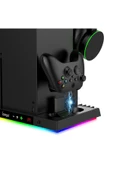 İpega PG-XBX023S XBOX Series X Multi Fonksiyonel RGB Işıklı Askılı Şarj İstasyonlu Soğutucu Stand thumbnail 5