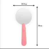 KATLANABİLİR PEMBE RENK EL TİPİ IŞIKLI LED TAŞINABİLİR MAKYAJ AYNASI - 4