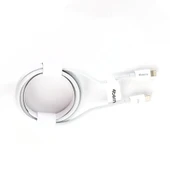 ECO-CL Örgülü Beyaz  USB-A›Lightning Kablo – 1.2 m,2.4 A Hızlı Şarj - 2