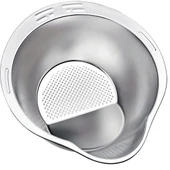 CEYLAN ADAM Inox Süzgeç Pirinç Makarna Salata Süzgeci 304 Paslanmaz Çelik 2 ADET thumbnail 7