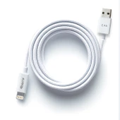 ECO AL Hızlı Şarj Kablosu 2.4A USB-A'dan Lightning'e 1.2m Beyaz - 1