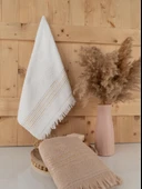 Pamuklu İkili 50x80 cm Çizgili Renkli Modern Havlu Seti Baveno thumbnail 10