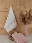 Pamuklu İkili 50x80 cm Çizgili Renkli Modern Havlu Seti Baveno thumbnail 5