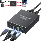 Ethernet çoklayıcı Splitter 1 giriş 3 Çıkış RJ45 Gigabit 1000 Mbps thumbnail 4