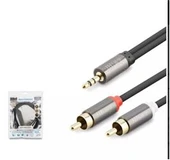 HADRON HDX1067 1.5M  3.5MM TO 2RCA KABLO 2LINE GOLD  SİYAH thumbnail 2