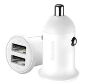 BASEUS CCALLP-02 Grain Pro Araç İçi Şarj Cihazı Beyaz - 1
