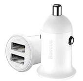 BASEUS CCALLP-02 Grain Pro Araç İçi Şarj Cihazı Beyaz - 2