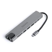 Dark DK-AC-U31X40 USB 3.1 Type-C 8 in1 Ether-HDMI-TF SD Kart Okuyucu- USB 3.0-USB-C&USB-C PD Hub - 2
