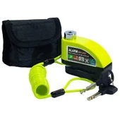 DİSK KİLİT HSB125 SARI ALARMLI KABLOLU - 1