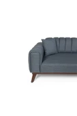 Perla Sofa   VELAR YATAKLI KANEPE KETEN MAVİ KAZAYAĞI thumbnail 3