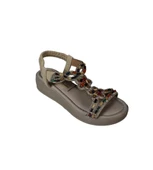 YAZKIŞ Kadın Siyah Ten Üzeri Taşlı Bileği Lastikli 4cm  Rahat Taban Sandalet - 4