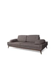 Perla Sofa   Nelson Üçlü Kanepe Keten Kahve - 3