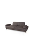 Perla Sofa Nelson Üçlü Kanepe Keten Kahve - 6