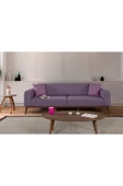 Perla Sofa SENECA YATAKLI KANEPE KETEN MOR - 1