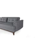 Perla Sofa Madrid Üçlü Yataklı Kanepe Keten Açık Gri - 6