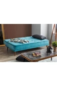 Perla Sofa   RETRO KOLSUZ YATAKLI KANEPE TURKUAZ - 5