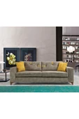 Perla Sofa   Konfor Üçlü Kanepe Vizon - 2