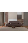 Perla Sofa   Nelson Üçlü Kanepe Keten Kahve - 2