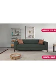 Perla Sofa   FERRANTİ YATAKLI SANDIKLI ÜÇLÜ KANEPE YEŞİL - 1