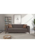 Perla Sofa   FERRANTİ YATAKLI SANDIKLI ÜÇLÜ KANEPE KAHVERENGİ thumbnail 2