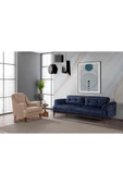 Perla Sofa   Madrid Koltuk Takımı Bora Lacivert Krem - 2