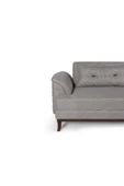 Perla Sofa   Madrid Koltuk Takımı Keten Açık Kahve Kazayağı - 5