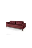Perla Sofa   Madrid Üçlü Yataklı Koltuk Bora Bordo - 3