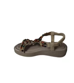 YAZKIŞ Kadın Siyah Ten Üzeri Taşlı Bileği Lastikli 4cm  Rahat Taban Sandalet - 8