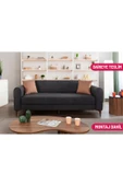 Perla Sofa   FERRANTİ YATAKLI SANDIKLI ÜÇLÜ KANEPE ANTRASİT thumbnail 1