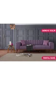 Perla Sofa VELAR YATAKLI KANEPE KETEN MOR - 1