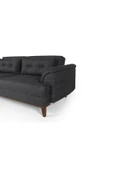 Perla Sofa   Madrid Koltuk Takımı Keten Antrasit Krem - 7