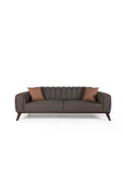 Perla Sofa VELAR YATAKLI KANEPE KETEN KAHVE - 6