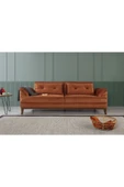 Perla Sofa   Madrid Üçlü Yataklı Kanepe Babyface Turuncu thumbnail 2