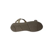 YAZKIŞ Kadın Siyah Ten Üzeri Taşlı Bileği Lastikli 4cm  Rahat Taban Sandalet - 10