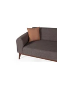 Perla Sofa SENECA KETEN KOLTUK TAKIMI, KAHVE - 6