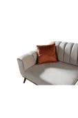 Perla Sofa Velar Yataklı Koltuk Takımı Babyface Krem - 5
