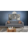 Perla Sofa   FERRANTİ YATAKLI SANDIKLI ÜÇLÜ KANEPE AÇIK GRİ - 2