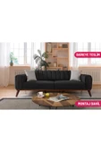 Perla Sofa   VELAR YATAKLI KANEPE KETEN ANTRASİT thumbnail 1
