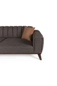 Perla Sofa VELAR YATAKLI KANEPE KETEN KAHVE - 7